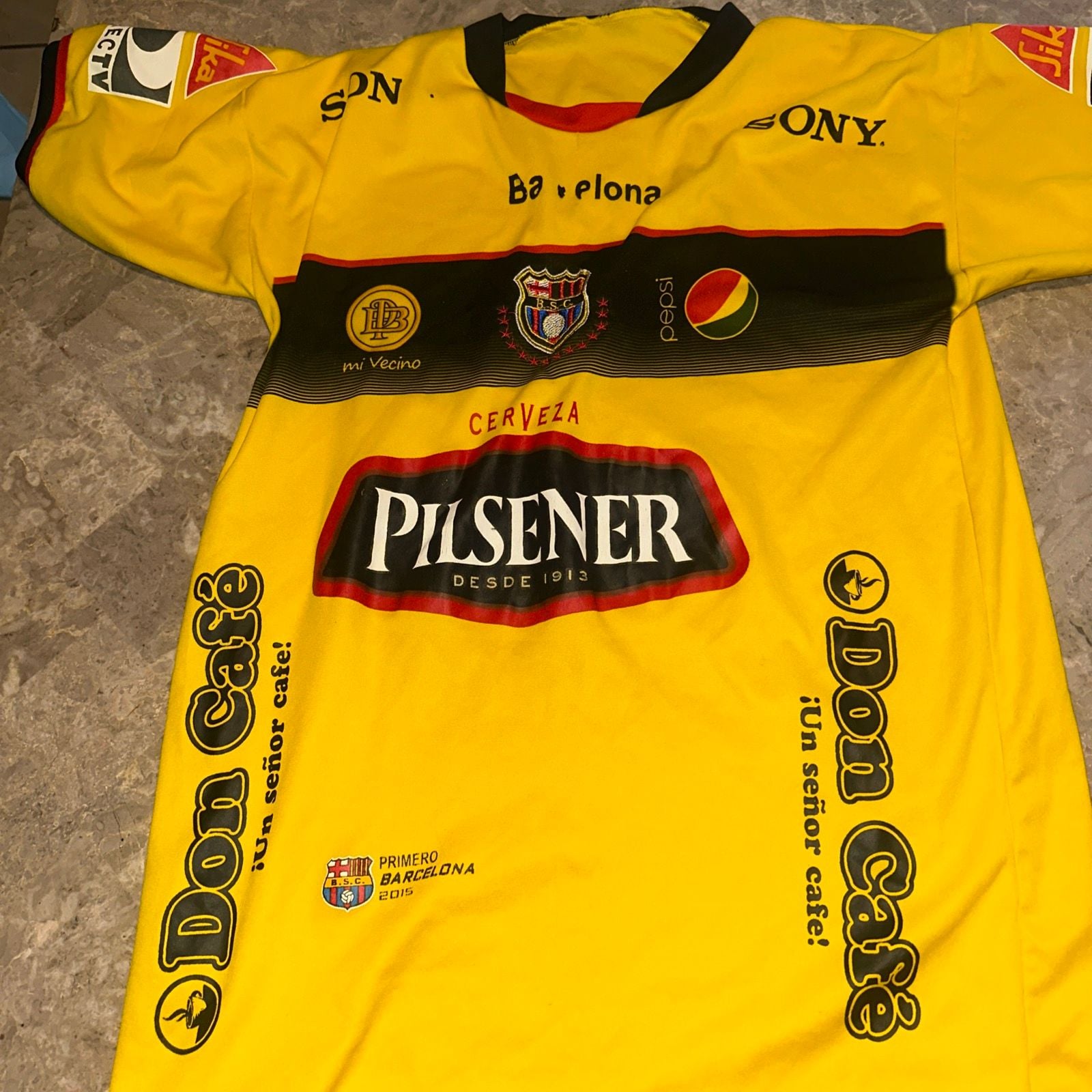 Marathon Barcelona Sc Guayaquil Equador Men's Jersey Size S.